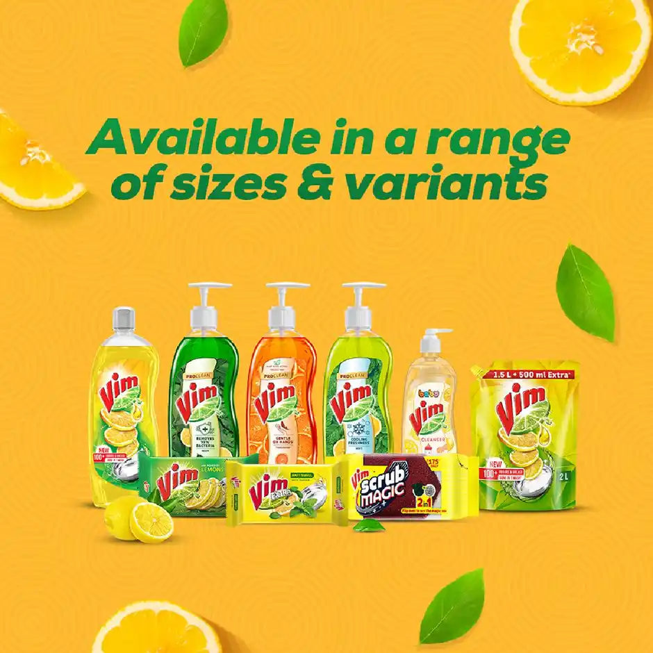 Vim Lemon Dishwash Liquid Gel 500 ml thumbnail