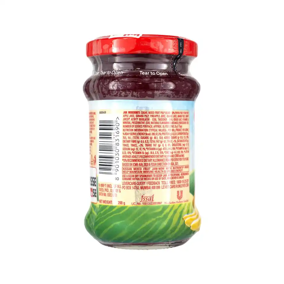 Kissan Mixed Fruit Jam 200 g thumbnail