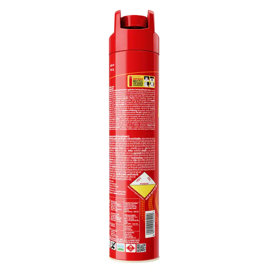 HIT Crawling Cockroach Killer Spray 400 ml thumbnail